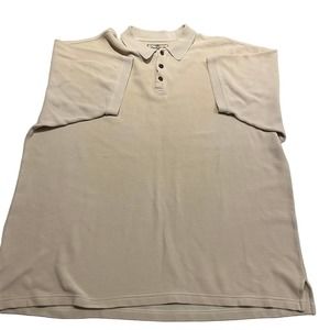 Tommy Bahama‎ Men’s 2xl Slik Blend Tan Ribbed Short Sleeve